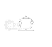 AVA QUALITY COOLING Échangeur De Chaleur Air-Air Aluminium Pour Mazda 6 Kombi