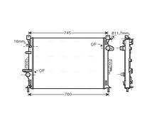 PRASCO FDA2425 Radiateur du moteur