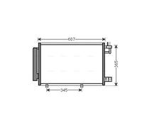 AVA QUALITY COOLING FDA5439D Condenseur, climatisation pour FORD