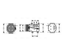 AVA QUALITY COOLING FDAK105 Compresseur, climatisation pour FORD,MAZDA
