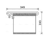 AVA QUALITY COOLING FDV491 Évaporateur climatisation pour FORD