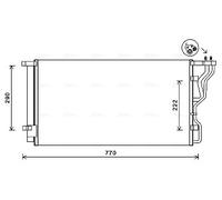 AVA QUALITY COOLING HY5298D Condenseur, climatisation pour HYUNDAI