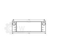 AVA QUALITY COOLING Intercooler On Refroidit L'Air en Aluminium pour