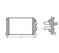 AVA QUALITY COOLING ME4166 Intercooler, échangeur pour MERCEDES-BENZ