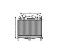 AVA QUALITY COOLING MN4040 Intercooler, échangeur pour MAN