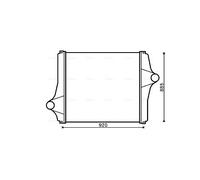 AVA QUALITY COOLING MN4062 Intercooler, échangeur pour MAN
