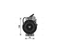 AVA QUALITY COOLING MSAK747 Compresseur, climatisation pour MERCEDES-BENZ