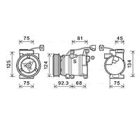 AVA QUALITY COOLING MZAK219 Compresseur, climatisation pour MAZDA