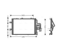 AVA QUALITY COOLING OLA5307 Condenseur, climatisation pour OPEL,VAUXHALL