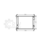 AVA QUALITY COOLING Radiateur À Eau Ailettes Soudées Pour KIA Soul AM 1.6 CRDi