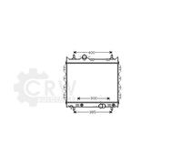 AVA QUALITY COOLING Radiateur À Eau Sou soudé Pour Chrysler PT Cruiser