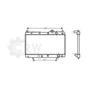 AVA QUALITY COOLING Radiateur Soudé Pour Honda CR-V I RD 2.0