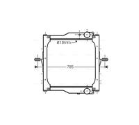 AVA QUALITY COOLING RE2094 Radiateur, refroidissement du moteur pour RENAULT TRU
