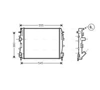 AVA QUALITY COOLING RTA2325 Radiateur, refroidissement du moteur pour NISSAN