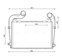 AVA QUALITY COOLING SC4041 Intercooler, échangeur pour SCANIA
