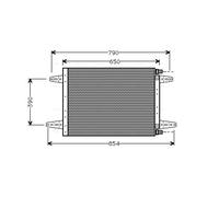 AVA QUALITY COOLING SC5007 Condenseur, climatisation pour SCANIA