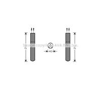 AVA QUALITY COOLING Sèche-linge Climatisation Aluminium pour Toyota C1 TOD415