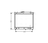 AVA QUALITY COOLING SZA2055 Radiateur, refroidissement du moteur pour SUZUKI