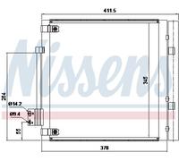 AVA COOLING SYSTEMS TE5005D Condenseur, climatisation