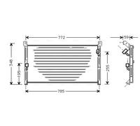AVA QUALITY COOLING TO5130 Condenseur, climatisation pour TOYOTA