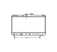 AVA QUALITY COOLING TOA2147 Radiateur, refroidissement du moteur pour TOYOTA