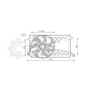 PRASCO FD7563 Ventilateur de radiateur