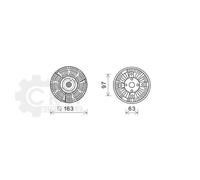 HIGHWAY AUTOMOTIVE 61033022 Embrayage, ventilateur de radiateur pour MERCEDES-BE
