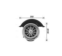 AVA QUALITY COOLING VN8409 Pulseur d'air habitacle pour AUDI,PORSCHE,VW