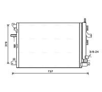 AVA QUALITY COOLING VOA5152D Condenseur, climatisation pour VOLVO