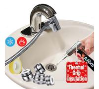 AVAbay® Pulvérisateur de bidet portatif pour robinet d'évier pour toilettes I Fixation de bidet pour eau chaude et froide I Long tuyau de 203,2 cm parfait pour l'hygiène féminine, les couches en