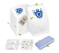 AVAENZO 12 Sacs d'aspirateur 1 Filtre pour Miele GN Complete C2 C3 S8000 S5000 Pièces de rechange, Cet article n'est pas fabriqué ou vendu par officiel