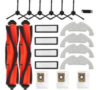 AVAENZO Accessoires pour Dreame Bot D10 Plus, 2 brosses principales, 4 serpillères, 4 filtres Hepa, 6 brosses latérales, 3 sacs d'aspirateur de rechange