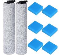 AVAENZO Accessoires pour Eureka NEW400, 2 rouleaux de brosse, 6 filtres en coton pour aspirateur eau et poussière