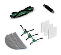 AVAENZO Accessoires pour iRobot Roomba Combo Essential/Combo 2 Essentia/Roomba 105 Combo, 1 Brosse Principale, 3 Lingettes, 3 Filtres Hepa, 3 Brosses latérales Aspirateur Pièces de Rechange