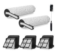 AVAENZO Accessoires pour Tineco iFLOOR 5 Breeze Complete, 2 rouleaux de brosse et 3 filtres pour aspirateur eau et poussière