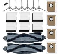 AVAENZO Kit d'accessoires pour Eufy Clean L60 SES / L60 Hybrid SES / L50 SES, 2 brosses principales, 6 brosses latérales, 6 filtres, 4 sacs de rechange