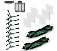 AVAENZO Kit d'accessoires pour iRobot Roomba Combo Essential/Combo 2 Essentia/Roomba 105 Combo, 2 Brosses Principales, 6 Filtres Hepa, 8 Brosses latérales, 1 Filtre Primaire
