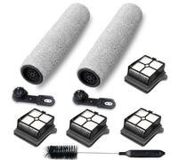 AVAENZO [Version 2, Amovible] Accessoires pour aspirateur Tineco Floor One S7 Pro / S6, 2 rouleaux de brosse, 4 filtres Pièces de rechange pour aspirateur tout-en-un