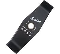 Avalon - Disque à 2 Pointes Universel pour débroussailleuse ou Tondeuse, Lame pour Couper ronce ou végétation Dense, Acier de 3 mm (300 x 25,4 x 3 mm)