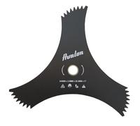 Avalon - Disque à 3 Pointes dentées universelles 300 x 25,4 x 3 mm pour débroussailleuse, Lame de Coupe de Mauvaises Herbes denses, Acier de 3 mm