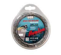 Avalon - Fil hélicoïdal en Nylon Universel pour débroussailleuse et Tondeuse (2 mm x 15 m)