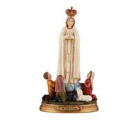 Avalon Gallery Figurine Notre-Dame de Fatima couronnée 100e anniversaire 20,3 cm avec enfants