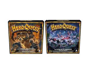 Avalon Hill HeroQuest, Pack de quête La Horde des Ogres, Jeu de rôle, Jeu de Plateau, système de Jeu HeroQuest requis - Version Française & Rise of The Dread Moon