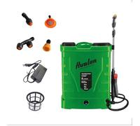 Avalon - Pulvérisateur à Dos à Pression à 2 lances avec Batterie Rechargeable, réservoir 16 l, lances INOX Vert