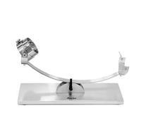 Avalon Support à Jambon basculant avec tête rotative en Acier Inoxydable, Support pour Jambon, argenté, 50 x 18 x 20,5 cm