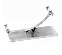 Avalon Support à Jambon basculant en Acier Inoxydable, 50 x 18 x 20,5 cm, Base réglable, tête de Fourche Type C, Support à Jambon métallique