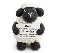 AVALYNNE Cadeau fait main en crochet pour maman de la part de sa fille - Carte humoristique Ewe Pun - Carte mignonne pour la fête des mères, un anniversaire, un souvenir de remerciement pour mère