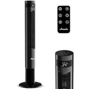 Avamia 26dB Ventilateur de Tour Silencieux avec Télécommande, Vitesse 7,8m/s, Oscillation 85°, 3 Vitesses, 3 Modes, Minuterie 12 Heures, Ventilateur sur Pied pour Salon, Bureau et Chambre