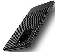 AVANA Coque de Protection en Silicone TPU Coque de Téléphone pour Samsung Galaxy S20 Ultra Noir