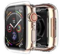 AVANA Coque de protection pour Apple Watch Series 9/8/7 45 mm - En silicone TPU souple - Protection d'écran intégrale - Transparent
